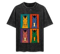 Bojack Horseman Bojacks Pop Art Mens T-Shirt Black Unisex Top Tee 3XL