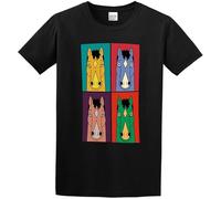Bojack Horseman Cartoon Cotton T Shirt Mens Graphic Unisex Tee Shirt Black L