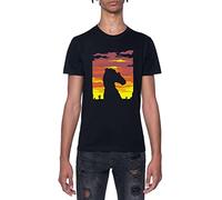 Bojack Horseman Escape from LA Maglietta Nero da Uomo a Maniche Corte Girocollo T-Shirt Grey Black XXL