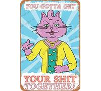 Bojack Horseman - Princess Carolyn Poster Targhe in Metallo Vintage Targhe in Metallo Poster in Metallo retrò Targa in Metallo Decorazione da Parete 8 × 12 Pollici