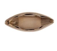 BOJHGO 2 pezzi Borsa con inserto in feltro Organizer Tote for il trucco interna da viaggio Borse for cosmetici portatili donna(Beige,S)