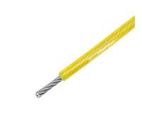 BOJHGO Cavo in Acciaio Inossidabile 304 Rivestito in PVC da 50,0 M-100, M, Diametro 3, mm, Cavo in Giallo Legami(100.0M)