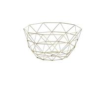BOJHGO Cesto di frutta in metallo Bacinella for frutta semplice Multi-Size Ferro Snack Pane Ciotole for verdure Ciotole da cucina Uova Porta dessert Organizzatore Cesto Frutta(Gold D)