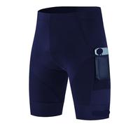 BOJHGO Pantaloncini da Bicicletta Comodi Pantaloni Bici Strada Collant con 2 Tasche Bici Imbottita Sportiva Slim Fit for Ciclismo Uomo(Color 4,S)