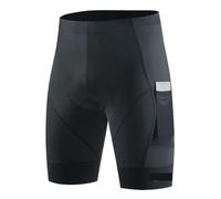 BOJHGO Pantaloncini da Bicicletta Comodi Pantaloni Bici Strada Collant con 2 Tasche Bici Imbottita Sportiva Slim Fit for Ciclismo Uomo(Color 1,XL)