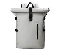 BOJHGO Zaino da viaggio for donna arrotolabile for laptop impermeabile espandibile for uomo trekking for weekend Business Zaino Rolltop(White)