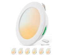 Bojim 6 Pezzi Faretti LED AC/DC 12V Incasso per Camper, 4W 12 Volt Ultrasottili Interno Downlights Foro 55mm 58mm 60mm, Bianco Caldo/Neutro/Freddo Faretto IP44 per Cappa Cucina Sottopensile Barca