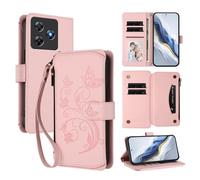 bojioderf Compatibile con Blackview Wave 8C / Wave 8 / Oscal Flat 2 Custodia magnetica con supporto in pelle PU Pink