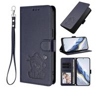 bojioderf Compatibile con Fairphone 5 Custodia per telefono con portacarte Flip Kickstand Blue