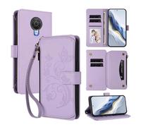 bojioderf Compatibile con Nokia 6.3 / G20 / G10 Custodia magnetica con supporto in pelle PU Purple