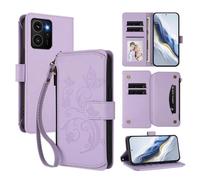 bojioderf Compatibile con Nokia HMD Skyline Custodia magnetica con supporto in pelle PU Purple