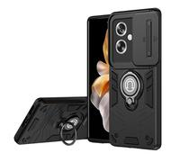 bojioderf Compatibile con Oppo A79 5G CPH2553 CPH2557 Custodia,Cavalletto magnetico per auto [PC+TPU] 2 in 1 Black