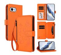 bojioderf Compatibile con Sharp Aquos R2 Compact Custodia magnetica con supporto in pelle PU Orange