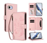 bojioderf Compatibile con Sharp Aquos R2 Compact Custodia magnetica con supporto in pelle PU Pink