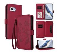 bojioderf Compatibile con Sharp Aquos R2 Compact Custodia magnetica con supporto in pelle PU Red