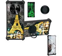 bojioderf Custodia Comaptibile per Blackview Oscal Tiger 8 Case Custodia [ con 9H HD Vetro Temperato] Cover Supporto PC + Silicone JSH-TT
