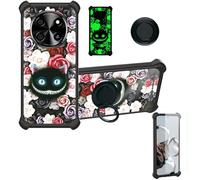 bojioderf Custodia Comaptibile per Blackview Oscal Tiger 8 Case Custodia [ con 9H HD Vetro Temperato] Cover Supporto PC + Silicone YGH-LZM