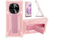 bojioderf Custodia Comaptibile per Blackview Oscal Tiger 8 Cover Custodia Case Ibrida [con Protezione dello Schermo in Vetro temperato] [Supporto Magnetico Pieghevole] Rose