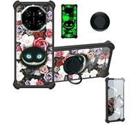 bojioderf Custodia Comaptibile per Blackview Shark 6 5G Case Custodia [ con 9H HD Vetro Temperato] Cover Supporto PC + Silicone YGH-LZM