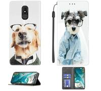 bojioderf Custodia Comaptibile per Brondi Amico Vero 4G Case Custodia Cover Supporto Premium in PU [ con 9H HD Vetro Temperato] CPT52