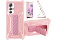bojioderf Custodia Comaptibile per Cubot Max 5 MAX5 5G Cover Custodia Case Ibrida [con Protezione dello Schermo in Vetro temperato] [Supporto Magnetico Pieghevole] Rose
