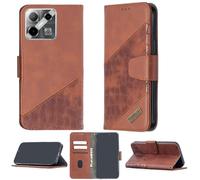 bojioderf Custodia Comaptibile per Doogee Blade GT PRO Case Custodia Cover Supporto Premium in PU [ con 9H HD Vetro Temperato] BF04 Brown