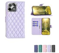 bojioderf Custodia Comaptibile per Doogee Blade GT PRO Case Custodia Cover Supporto Premium in PU [ con 9H HD Vetro Temperato] XXF Purple