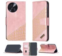 bojioderf Custodia Comaptibile per Doogee Note 59 Case Custodia Cover Supporto Premium in PU [ con 9H HD Vetro Temperato] BF04 Pink