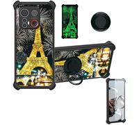 bojioderf Custodia Comaptibile per Emporia Me.6 Case Custodia [ con 9H HD Vetro Temperato] Cover Supporto PC + Silicone JSH-TT