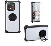 bojioderf Custodia Comaptibile per Emporia Me.6 Case Custodia [ con 9H HD Vetro Temperato] Cover Supporto PC + Silicone CSKB-Hei