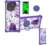 bojioderf Custodia Comaptibile per Emporia Smart.6 Case Custodia [ con 9H HD Vetro Temperato] Cover Supporto PC + Silicone YGZ-ZSH