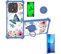 bojioderf Custodia Comaptibile per Emporia Smart.6 Case Custodia [ con 9H HD Vetro Temperato] Cover Supporto PC + Silicone YGL-LHD