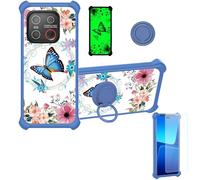 bojioderf Custodia Comaptibile per Emporia Smart.7 Lite Case Custodia [ con 9H HD Vetro Temperato] Cover Supporto PC + Silicone YGL-LHD