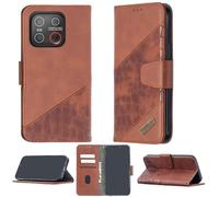 bojioderf Custodia Comaptibile per Emporia Smart.7 Lite Case Custodia Cover Supporto Premium in PU [ con 9H HD Vetro Temperato] BF04 Brown