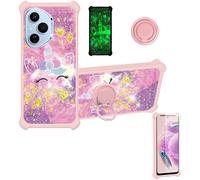 bojioderf Custodia Comaptibile per Honor 400 PRO Dnp-Nx9 Case Custodia [ con 9H HD Vetro Temperato] Cover Supporto PC + Silicone JSF-DJS