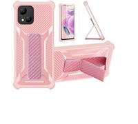 bojioderf Custodia Comaptibile per Logic L55v Cover Custodia Case Ibrida [con Protezione dello Schermo in Vetro temperato] [Supporto Magnetico Pieghevole] Rose