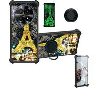 bojioderf Custodia Comaptibile per Logic L66F Case Custodia [ con 9H HD Vetro Temperato] Cover Supporto PC + Silicone JSH-TT