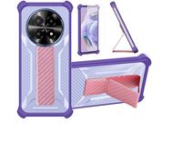 bojioderf Custodia Comaptibile per Logic L66F Cover Custodia Case Ibrida [con Protezione dello Schermo in Vetro temperato] [Supporto Magnetico Pieghevole] Viola