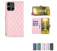 bojioderf Custodia Comaptibile per Motorola Moto Edge 2025 Case Custodia Cover Supporto Premium in PU [ con 9H HD Vetro Temperato] XXF Pink