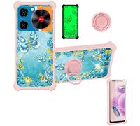 bojioderf Custodia Comaptibile per Nubia Music Case Custodia [ con 9H HD Vetro Temperato] Cover Supporto PC + Silicone JSF-YHD