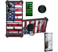 bojioderf Custodia Comaptibile per Nubia Neo 2 5G Case Custodia [ Con 9H HD Vetro Temperato] Cover Supporto PC + Silicone YGH-GQ