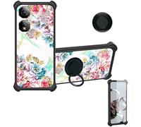 bojioderf Custodia Comaptibile per Nubia Neo 2 5G Case Custodia [ Con 9H HD Vetro Temperato] Cover Supporto PC + Silicone IMDH-MDH