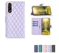 bojioderf Custodia Comaptibile per OnePlus Nord 5 Cph2707 Cph2709 Case Custodia Cover Supporto Premium in PU [ con 9H HD Vetro Temperato] XXF Purple