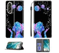 bojioderf Custodia Comaptibile per OnePlus Nord 5 Cph2707 Cph2709 Case Custodia Cover Supporto Premium in PU [ con 9H HD Vetro Temperato] CPT41
