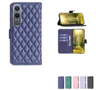 bojioderf Custodia Comaptibile per OnePlus Nord Ce4 Lite 5G Case Custodia Cover Supporto Premium in PU [ con 9H HD Vetro Temperato] XXF Blue
