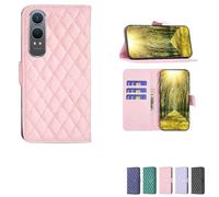 bojioderf Custodia Comaptibile per OnePlus Nord Ce4 Lite 5G Case Custodia Cover Supporto Premium in PU [ con 9H HD Vetro Temperato] XXF Pink