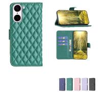 bojioderf Custodia Comaptibile per OnePlus Nord Ce5 Cph2717 Cph2719 Case Custodia Cover Supporto Premium in PU [ con 9H HD Vetro Temperato] XXF Green