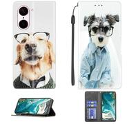 bojioderf Custodia Comaptibile per OnePlus Nord Ce5 Cph2717 Cph2719 Case Custodia Cover Supporto Premium in PU [ con 9H HD Vetro Temperato] CPT52