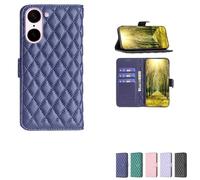 bojioderf Custodia Comaptibile per OnePlus Nord Ce5 Cph2717 Cph2719 Case Custodia Cover Supporto Premium in PU [ con 9H HD Vetro Temperato] XXF Blue