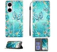 bojioderf Custodia Comaptibile per OnePlus Nord Ce5 Cph2717 Cph2719 Case Custodia Cover Supporto Premium in PU [ con 9H HD Vetro Temperato] CPT28